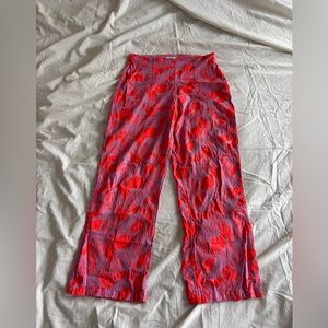 RVCA Pink and Light Purple Patterned Pants